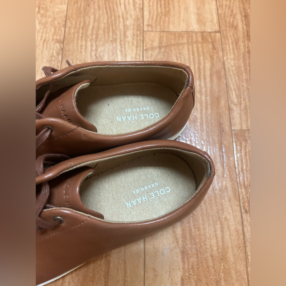 COLE HAAN Grand OS Shoes Crosscourt Sneaker Tan Oxford C26521 Mens 13 M $170 - Picture 4 of 8